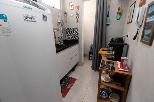 COZINHA de apartamento para alugar com 1 quarto, 40m² em Botafogo, Campinas
