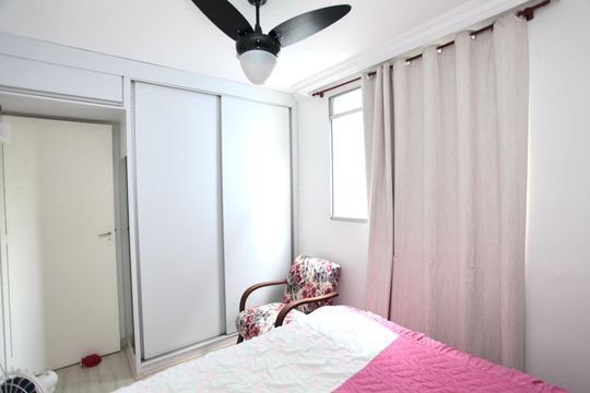 Quarto 1 de apartamento à venda com 3 quartos, 62m² em Califórnia, Belo Horizonte