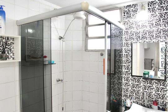 Banheiro Social de apartamento à venda com 3 quartos, 62m² em Califórnia, Belo Horizonte
