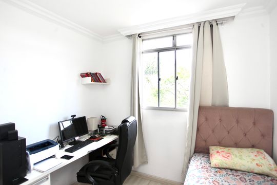 Quarto 2 de apartamento à venda com 3 quartos, 62m² em Califórnia, Belo Horizonte