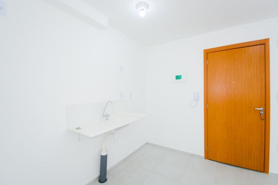 Cozinha de apartamento para alugar com 2 quartos, 39m² em Vila Nova Bonsucesso, Guarulhos