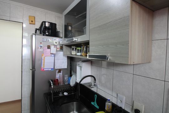 Cozinha de apartamento à venda com 2 quartos, 55m² em Cangaiba, São Paulo
