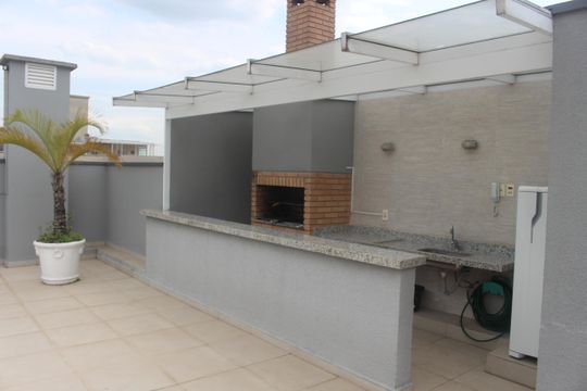 Área comum - Churrasqueira de apartamento à venda com 2 quartos, 68m² em Nova Gerti, São Caetano do Sul