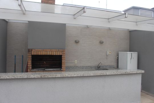 Área comum - Churrasqueira de apartamento à venda com 2 quartos, 68m² em Nova Gerti, São Caetano do Sul