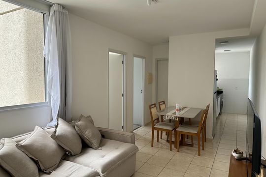 Sala de apartamento para alugar com 2 quartos, 48m² em Jardim Paraiso, Jacareí