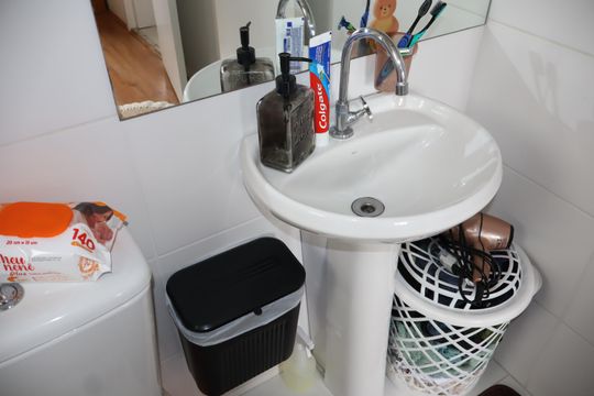 Banheiro de apartamento à venda com 1 quarto, 26m² em Jardim Planalto, São Paulo