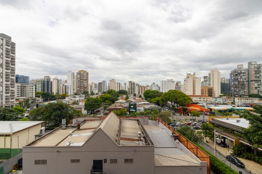 Vista quarto de apartamento à venda com 1 quarto, 35m² em Chácara Itaim, São Paulo