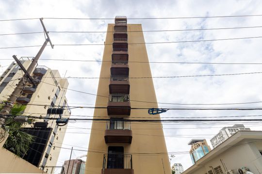Fachada do prédio de apartamento à venda com 1 quarto, 35m² em Chácara Itaim, São Paulo
