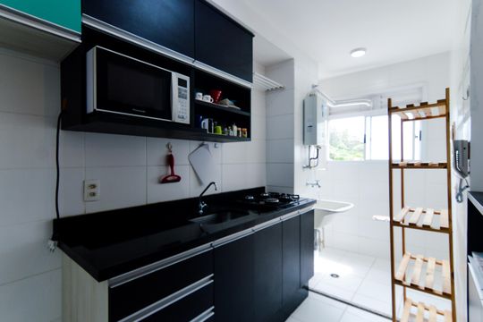 Cozinha de apartamento à venda com 2 quartos, 42m² em Jardim Gracinda, Guarulhos