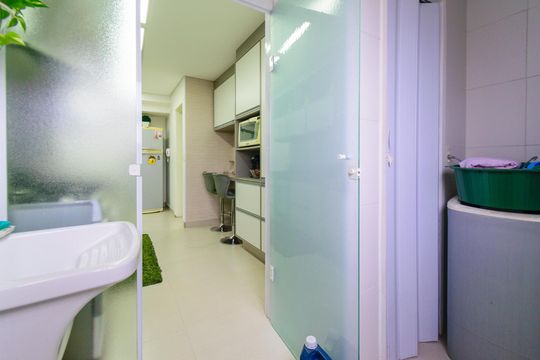 Área de Serviço de apartamento à venda com 3 quartos, 122m² em Campo Belo, São Paulo