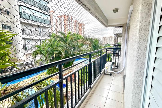 Sacada da Suíte de apartamento à venda com 3 quartos, 84m² em Jardim Flor da Montanha, Guarulhos