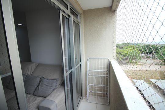 Varanda da Sala de apartamento para alugar com 2 quartos, 68m² em Monte Castelo, Contagem