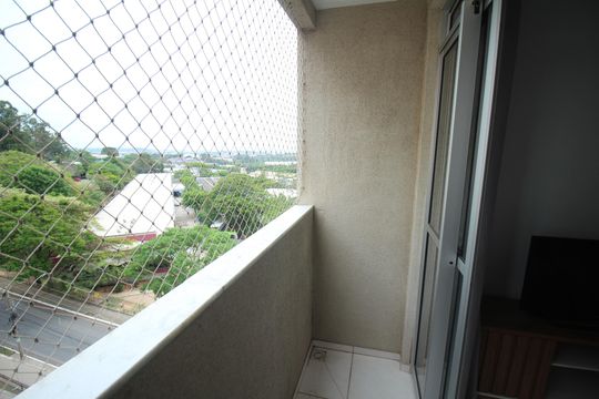 Varanda da Sala de apartamento para alugar com 2 quartos, 68m² em Monte Castelo, Contagem