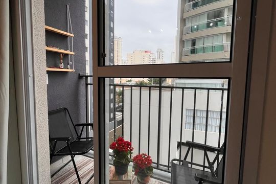 Varanda de apartamento para alugar com 2 quartos, 38m² em Barra Funda, São Paulo