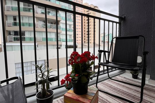 Varanda de apartamento para alugar com 2 quartos, 38m² em Barra Funda, São Paulo