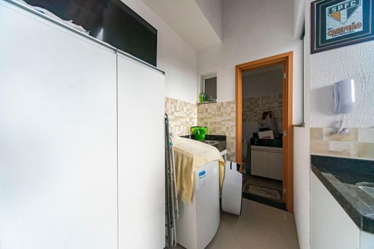 Área de Serviço de apartamento à venda com 2 quartos, 70m² em Jardim Paraiso, Santo André