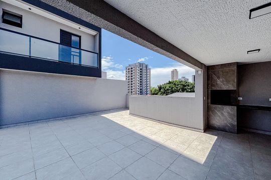 Área comum - Churrasqueira de apartamento para alugar com 2 quartos, 39m² em Vila Azevedo, São Paulo