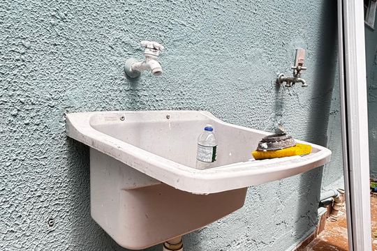 Área de serviço de casa para alugar com 1 quarto, 30m² em Condomínio Maracanã, Santo André