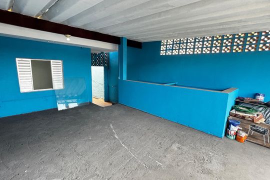 Área externa de casa para alugar com 1 quarto, 30m² em Condomínio Maracanã, Santo André