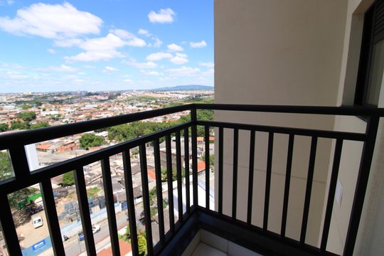 Varanda da Sala de apartamento para alugar com 2 quartos, 62m² em Vila Barao, Sorocaba
