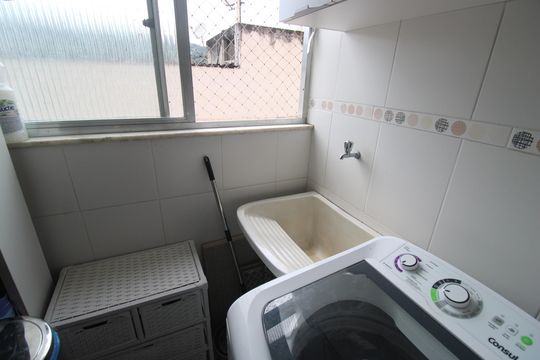 Área de serviço de apartamento para alugar com 2 quartos, 60m² em Pechincha, Rio de Janeiro