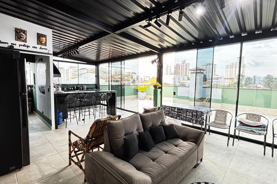 Cobertura de apartamento à venda com 3 quartos, 199m² em Vila Scarpelli, Santo André