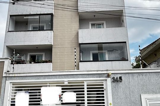 Fachada de apartamento à venda com 3 quartos, 199m² em Vila Scarpelli, Santo André
