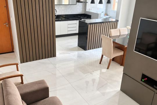 Sala de apartamento à venda com 3 quartos, 89m² em Santa Maria, São Caetano do Sul