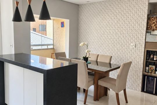 Cozinha de apartamento à venda com 3 quartos, 89m² em Santa Maria, São Caetano do Sul
