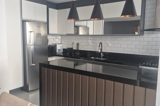 Cozinha de apartamento à venda com 3 quartos, 89m² em Santa Maria, São Caetano do Sul