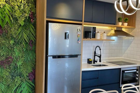 Cozinha de apartamento à venda com 2 quartos, 45m² em Vila Andrade, São Paulo