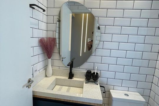 Banheiro de apartamento à venda com 2 quartos, 45m² em Vila Andrade, São Paulo