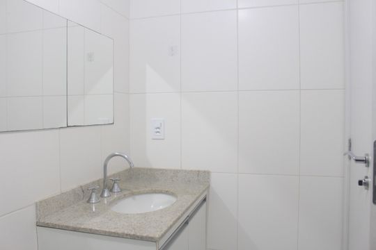 Banheiro da Suíte de apartamento à venda com 3 quartos, 82m² em Fundação, São Caetano do Sul