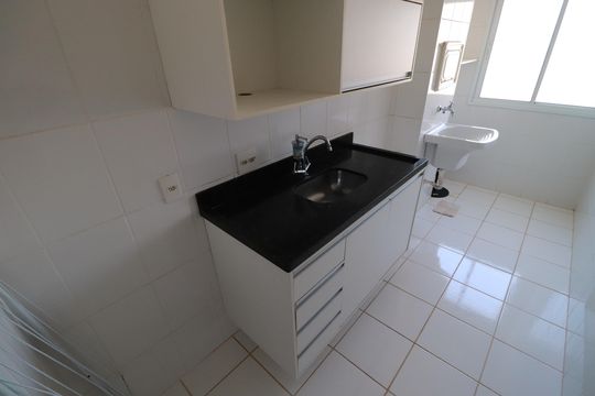Cozinha  de apartamento para alugar com 1 quarto, 49m² em Campos Elísios, Ribeirão Preto