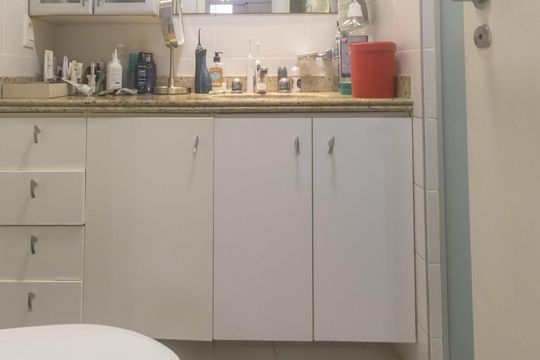 Banheiro da Suíte de apartamento para alugar com 4 quartos, 105m² em Planalto Paulista, São Paulo
