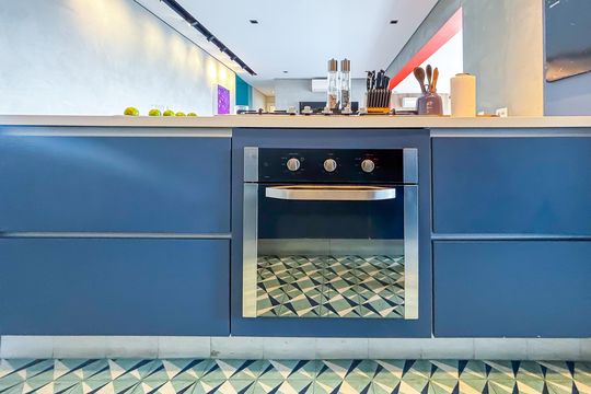 Cozinha de apartamento para alugar com 2 quartos, 121m² em Pinheiros, São Paulo
