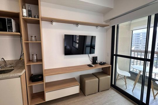 Studio de kitnet/studio para alugar com 1 quarto, 28m² em Brooklin, São Paulo
