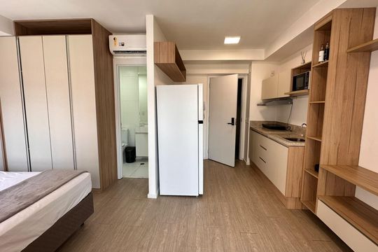Studio de kitnet/studio para alugar com 1 quarto, 28m² em Brooklin, São Paulo