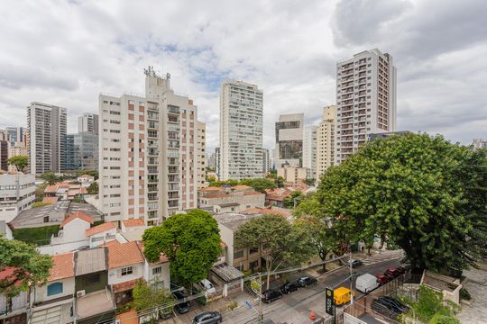 Vista da Varanda de apartamento para alugar com 2 quartos, 105m² em Pinheiros, São Paulo