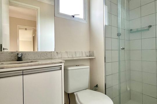 Banheiro da Suíte de apartamento para alugar com 3 quartos, 76m² em Jardim Santa Genebra, Campinas