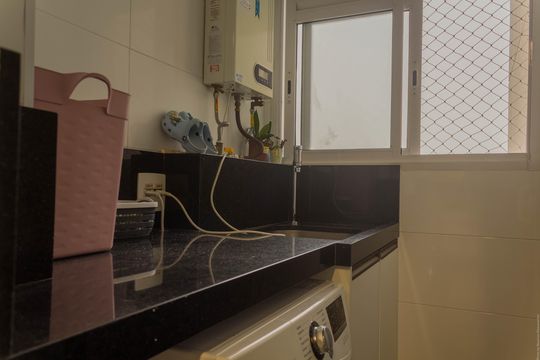 Área de Serviço de apartamento para alugar com 2 quartos, 91m² em Vila Lusitania, São Bernardo do Campo