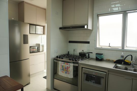 Cozinha de casa de condomínio à venda com 3 quartos, 180m² em Residencial Dois (tambore), Santana de Parnaíba
