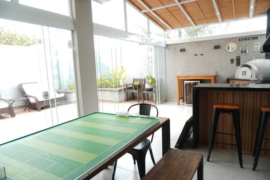 Área gourmet de casa de condomínio à venda com 3 quartos, 180m² em Residencial Dois (tambore), Santana de Parnaíba