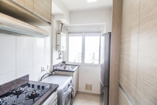 Área de Serviço de apartamento para alugar com 1 quarto, 58m² em Sítio Tamboré Alphaville, Barueri