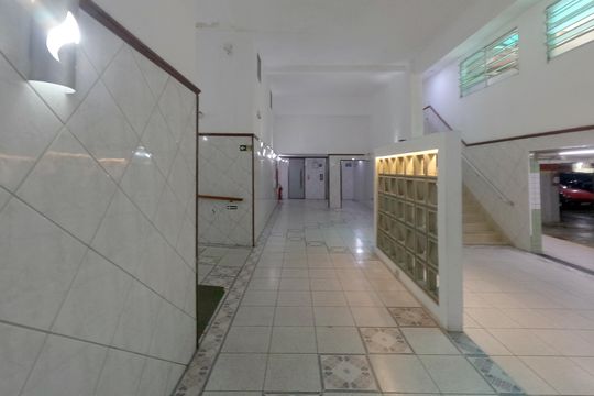Área Comum - Hall de Entrada de apartamento para alugar com 2 quartos, 50m² em Aparecida, Santos