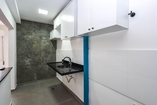 Cozinha de kitnet/studio para alugar com 1 quarto, 40m² em Vila Mariana, São Paulo