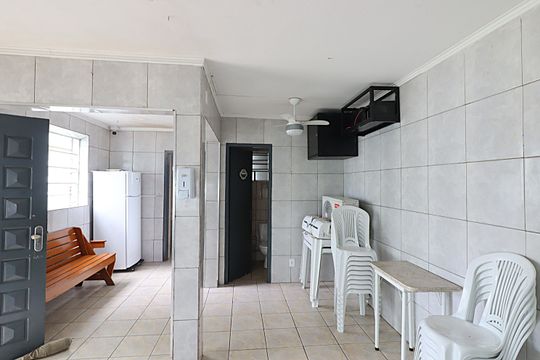 Área comum - Salão de festas de apartamento à venda com 2 quartos, 70m² em Jardim Dona Leopoldina, Porto Alegre
