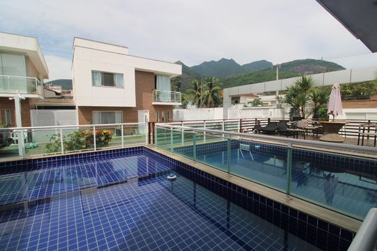 Área comum - Piscina de casa de condomínio para alugar com 3 quartos, 127m² em Jacarepaguá, Rio de Janeiro
