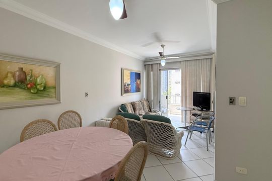 Sala de apartamento para alugar com 3 quartos, 100m² em Jardim Ana Maria, Guarujá