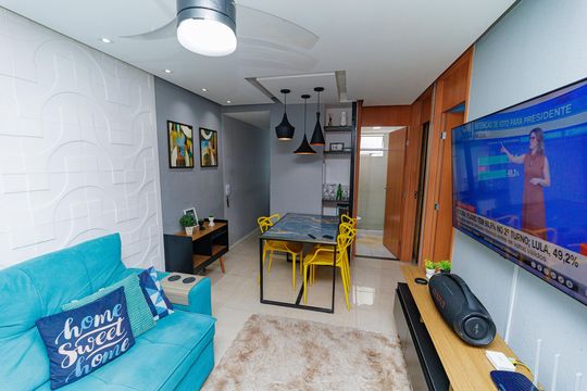 Sala de apartamento para alugar com 2 quartos, 65m² em Cosmos, Rio de Janeiro